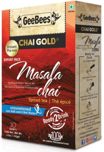 Geebees Chai Gold Masala Chai 140g