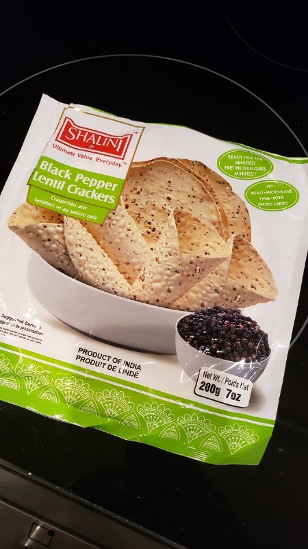 Shalini Black Pepper Papad 200g