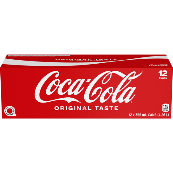Coca Cola Original Cans 12 Pk 355 ml