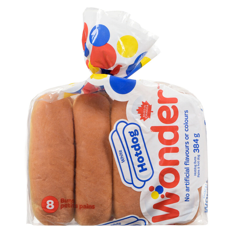 Wonder White Hotdog Buns 8Pk