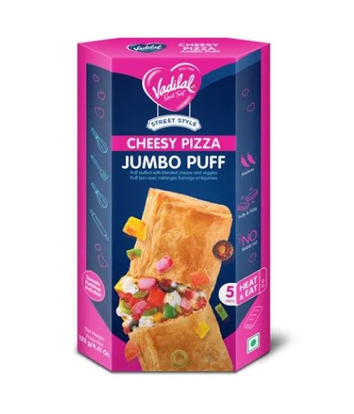 Vadilal Jumbo Cheesy Pizza Puff 125g