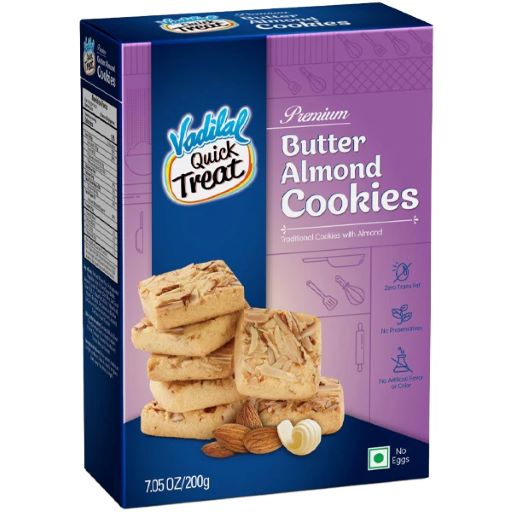 Vadilal Butter Almond Cookies 200g